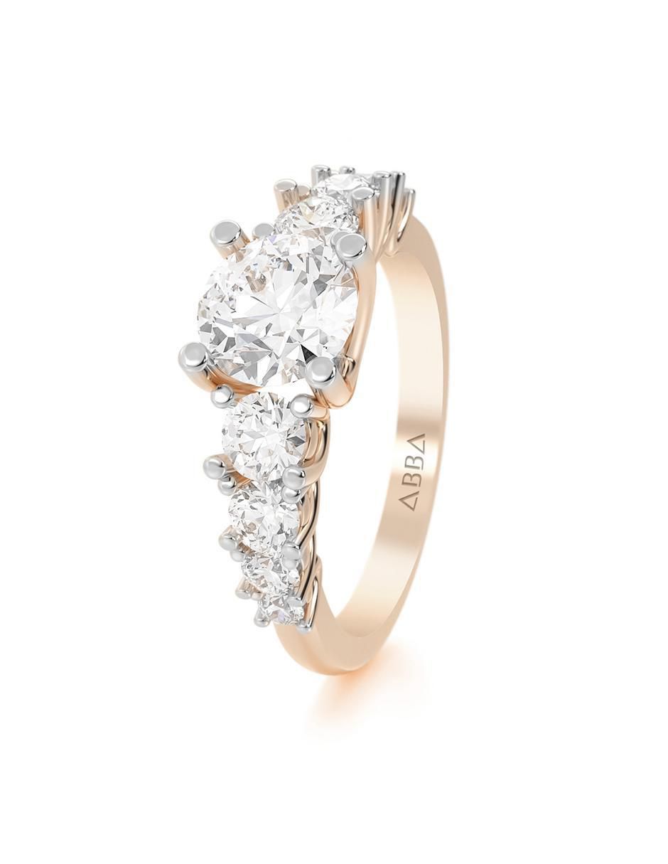 Anillo de compromiso de oro 10 k 2