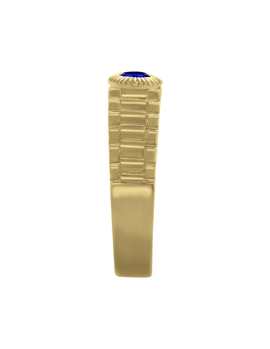 "de (si aplica)" redondo klamore robert sin licencia 14 k "de" oro zafiro