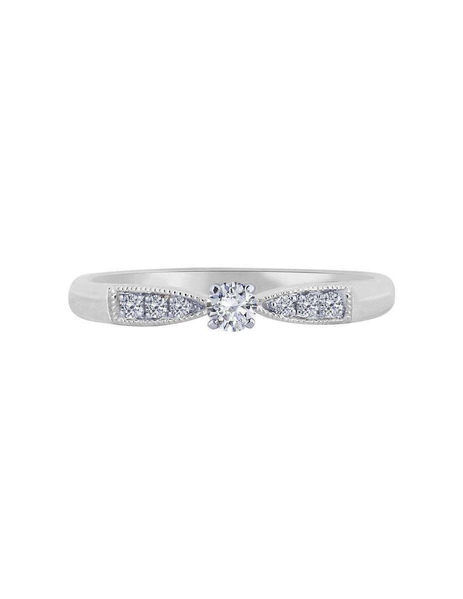 Solitario de oro 14 k Ebba diamante Solitario de oro 14 k Ebba diamante