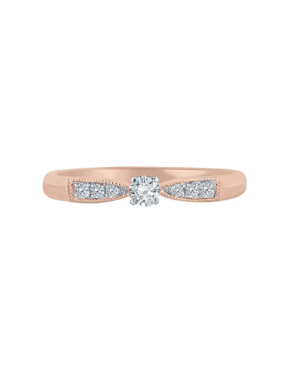 Solitario de oro 14 k Ebba diamante Solitario de oro 14 k Ebba diamante