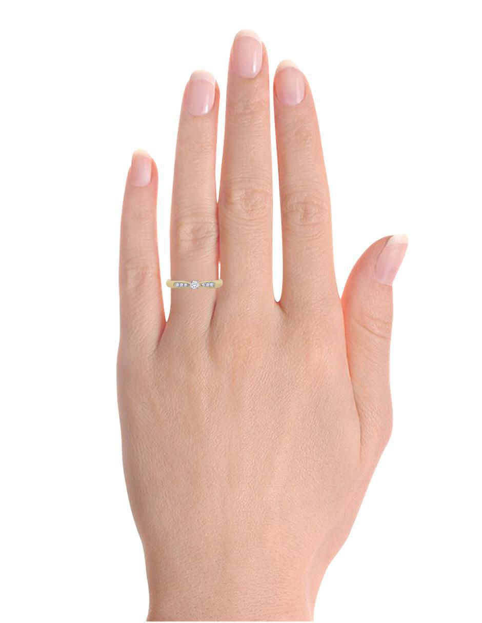 Solitario "de" oro 14 k klamore diamante