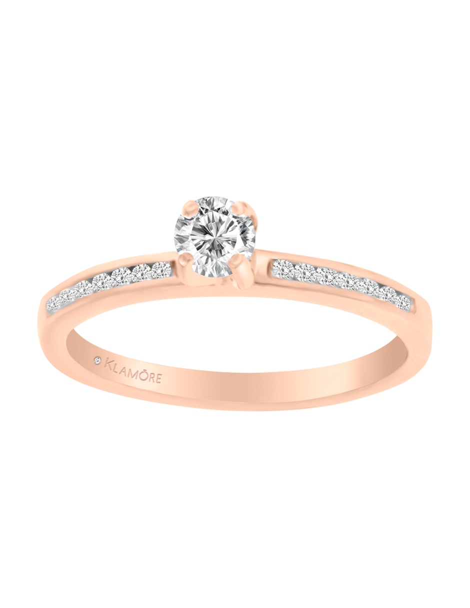 Solitario de oro 14 k Dalily diamante Solitario de oro 14 k Dalily diamante