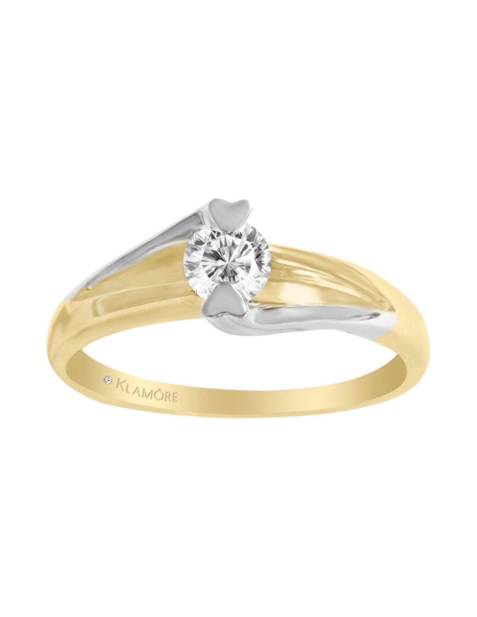 Solitario de oro 14 k Klamore diamante Liverpool