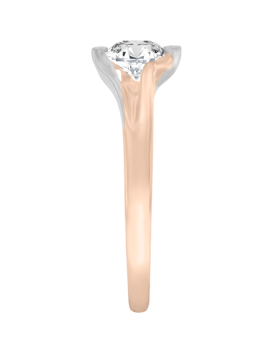 Solitario de oro 14 k Amadis diamante 5