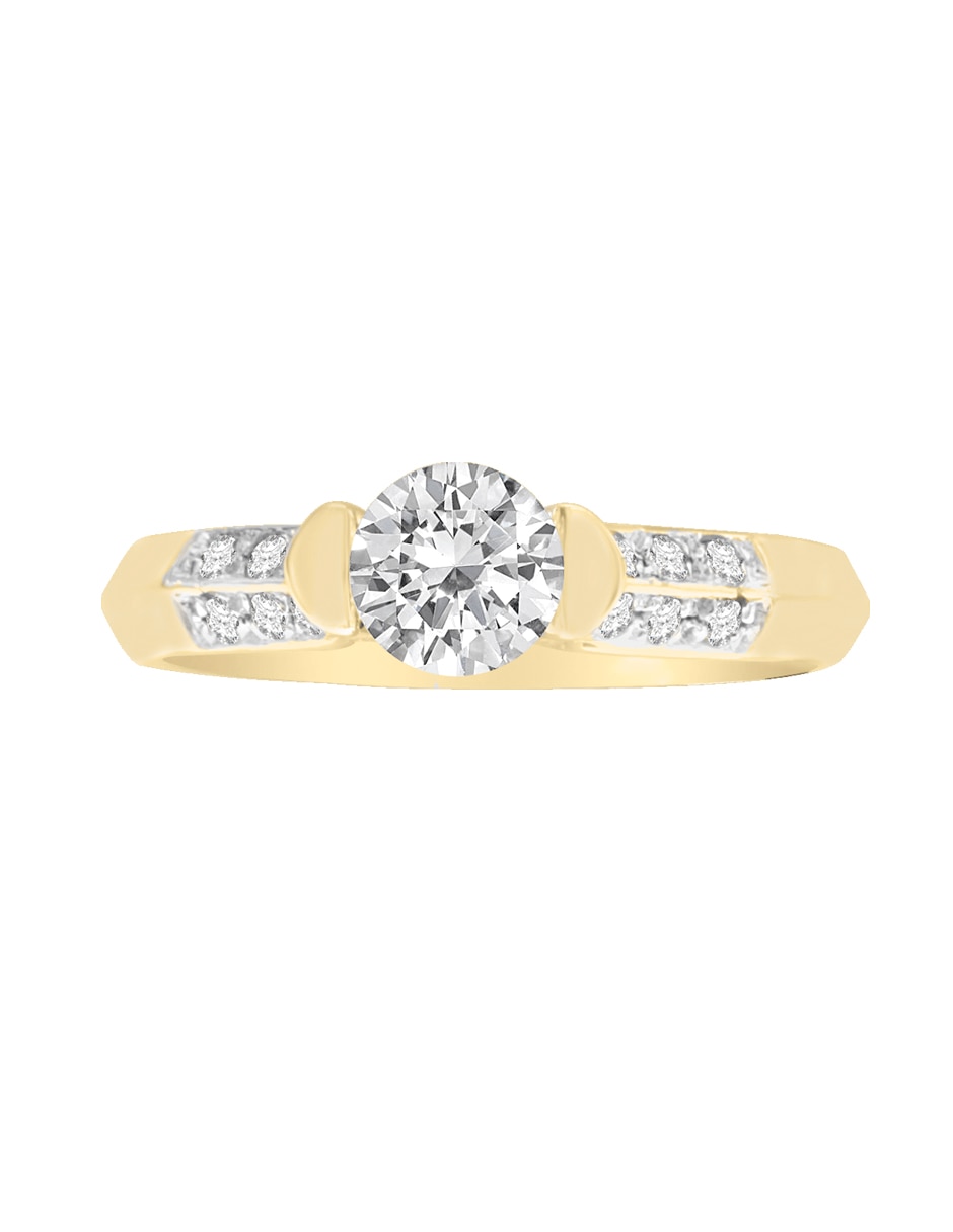Solitario de oro 14 k Camill diamante Solitario de oro 14 k Camill diamante