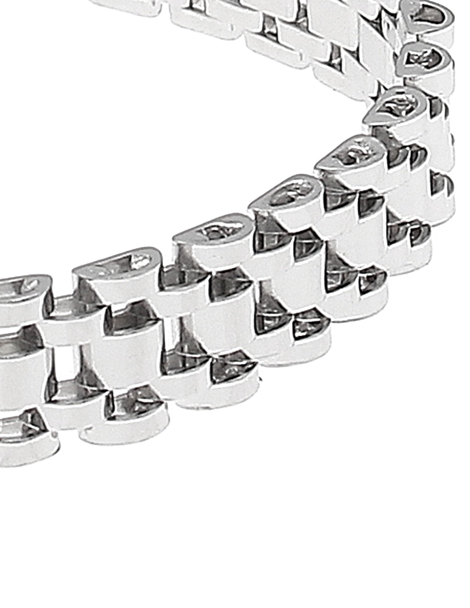 Brazalete de plata P 925 con acabado baño rodio 2