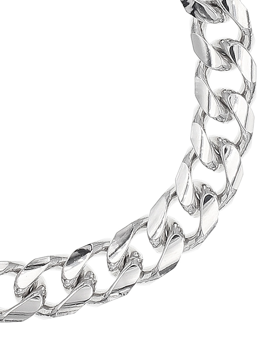 Brazalete de plata P 925 con acabado baño rodio 2