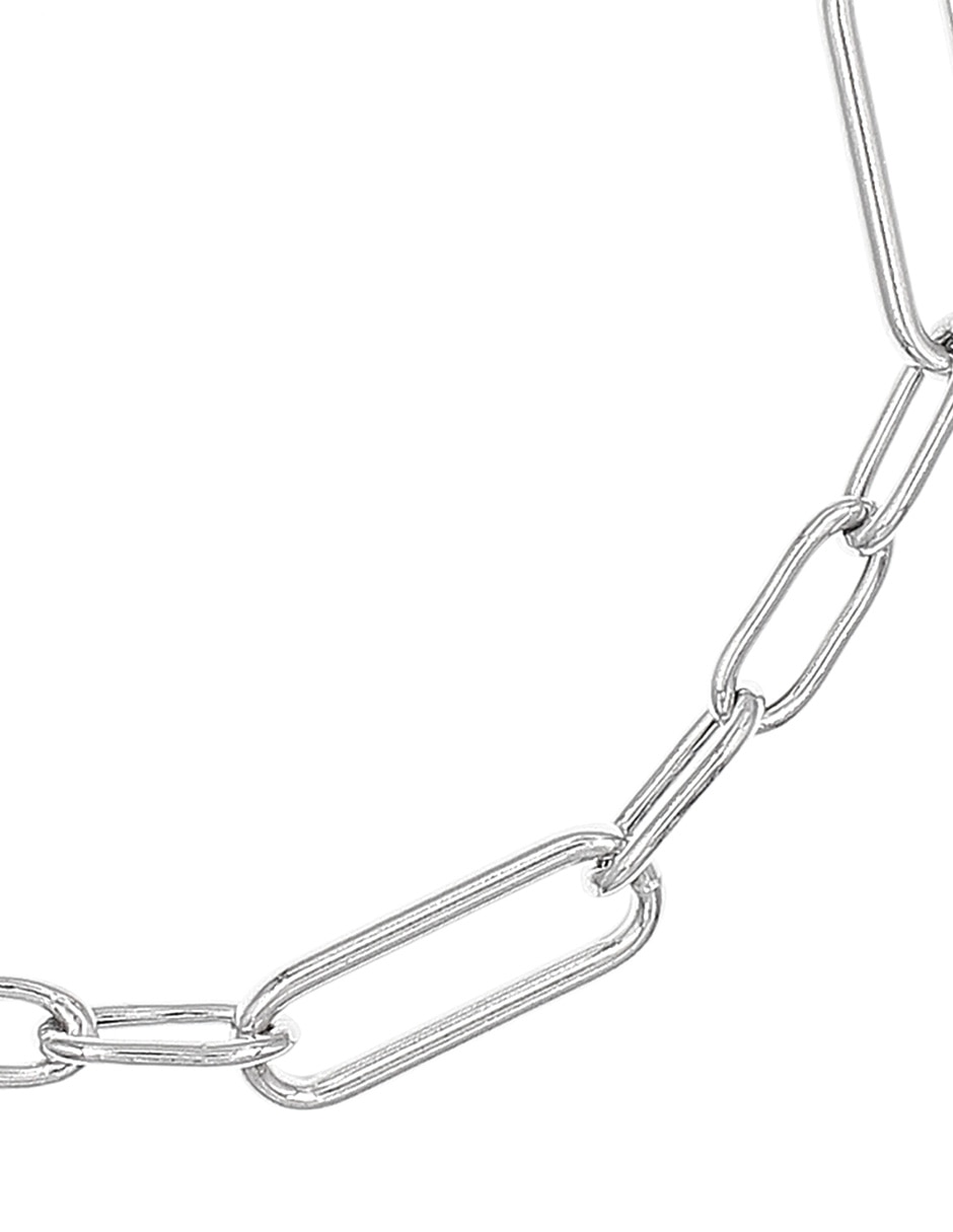 Brazalete de plata P 925 con acabado baño rodio 2
