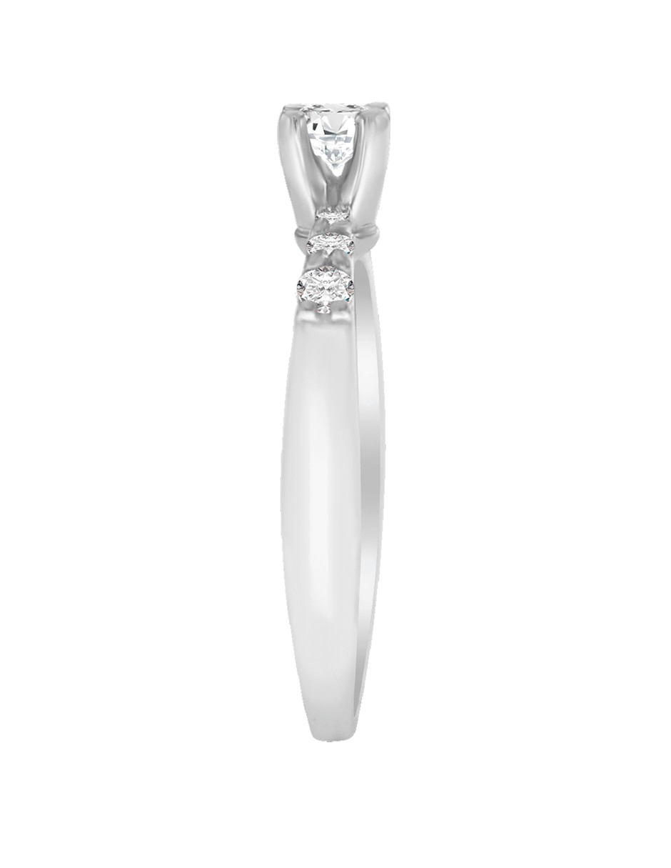 Solitario de oro 14 k Mil diamante 5