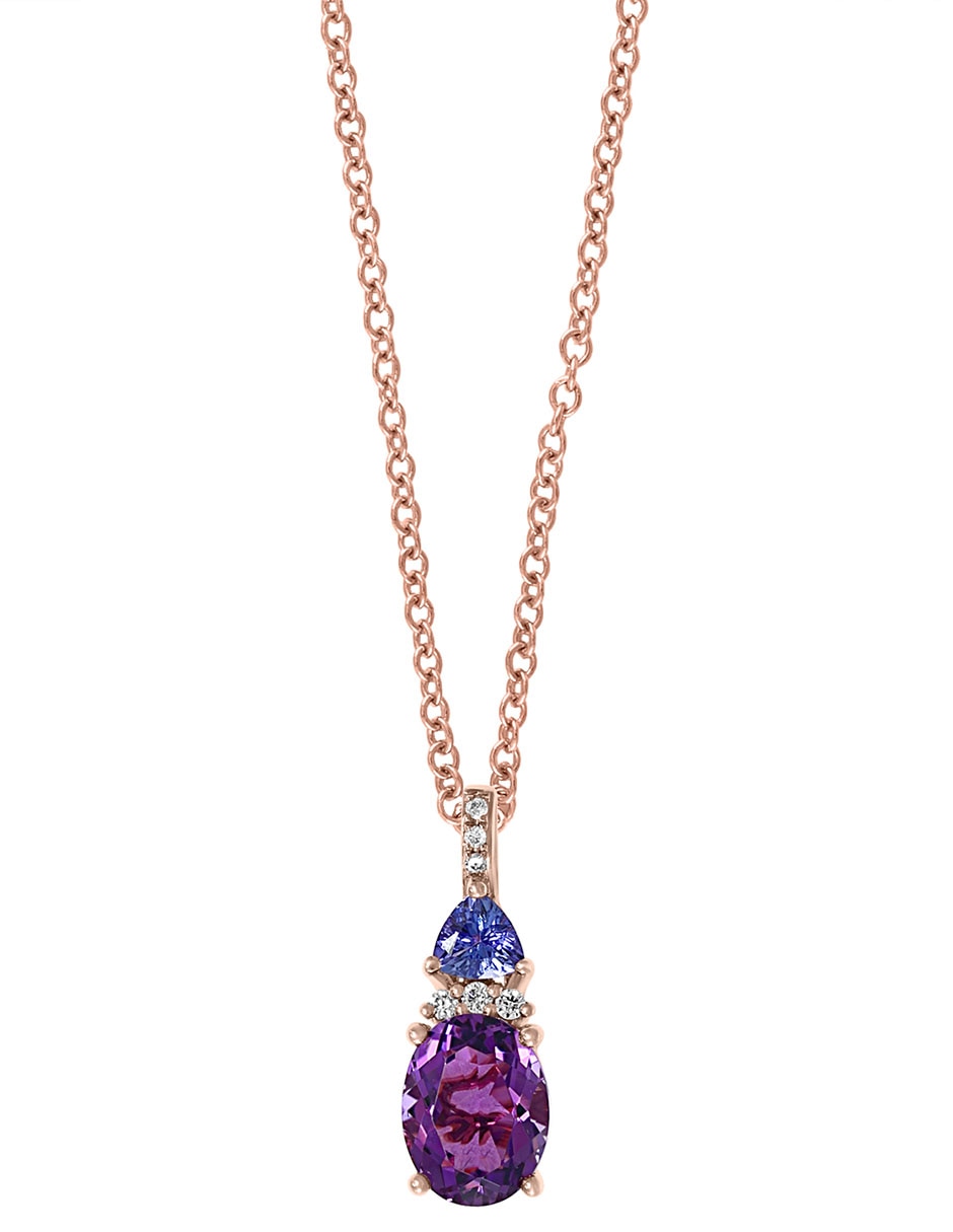 Collar Viola de oro 14 K