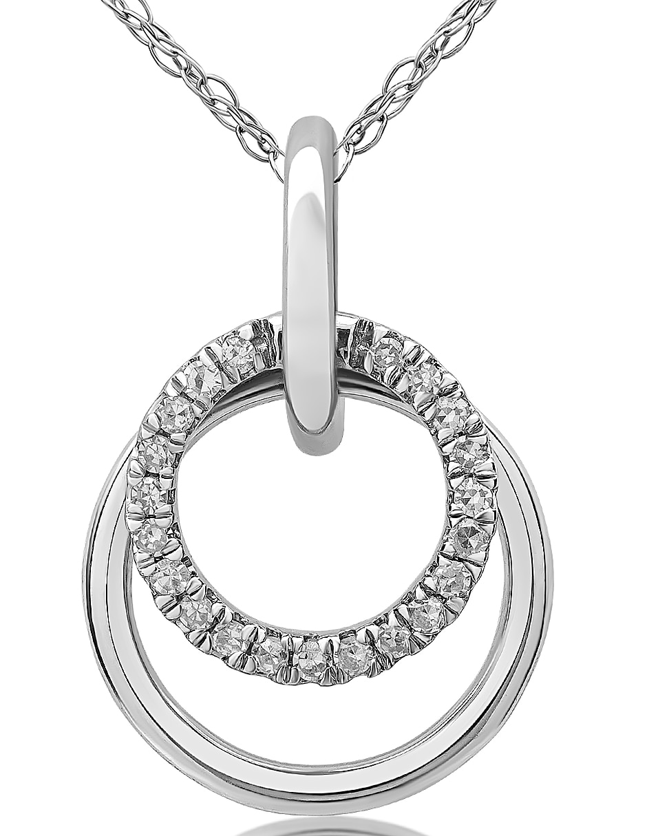 Collar de oro blanco 14 K