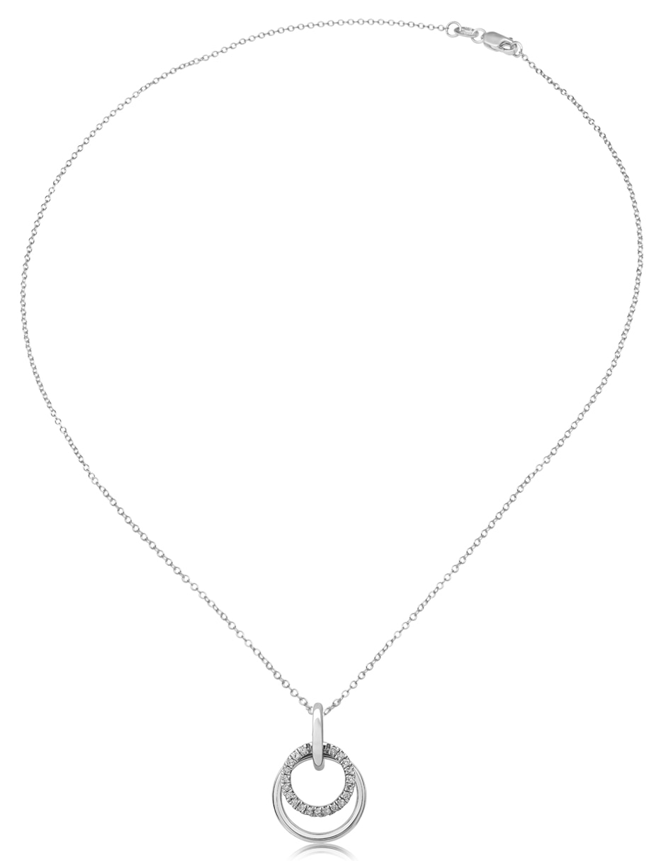 Collar de oro blanco 14 K 2