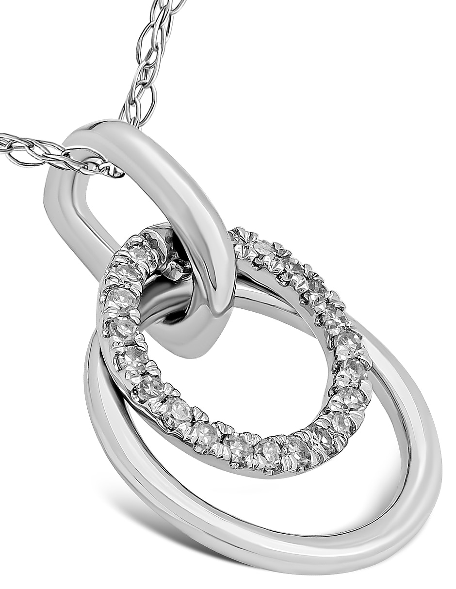 Collar de oro blanco 14 K 3