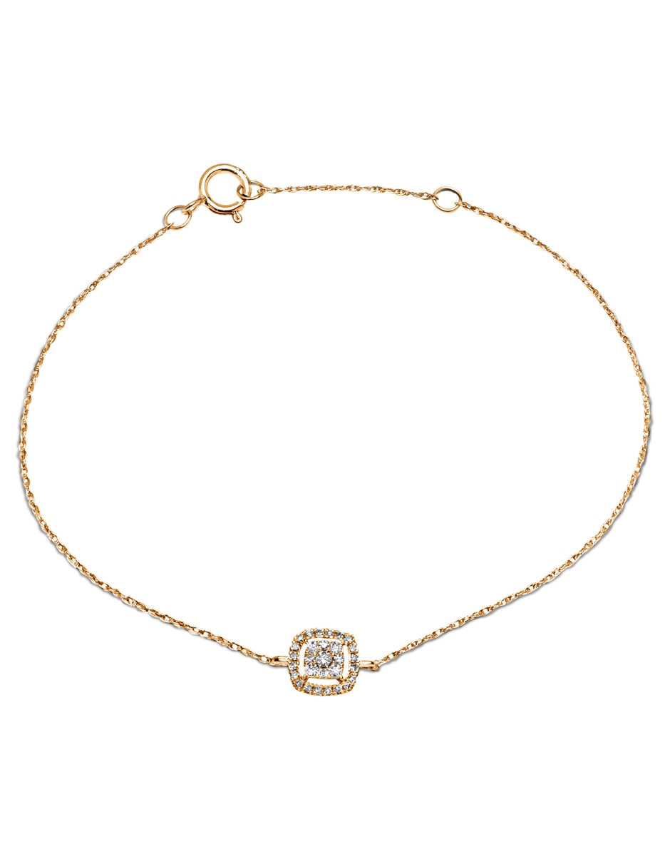 Pulsera de oro amarillo 14 K con acabado brillante