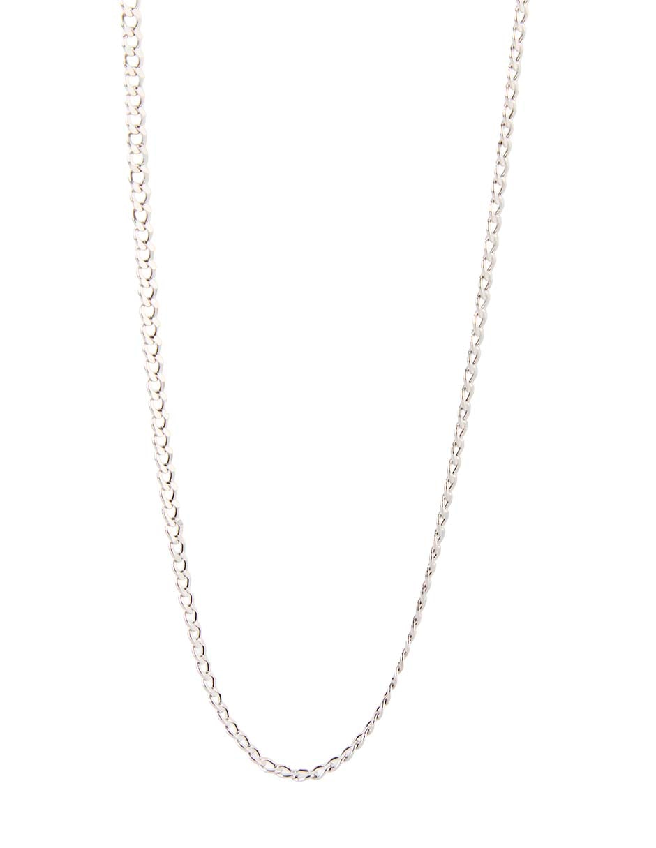 Cadena de oro blanco 14 K