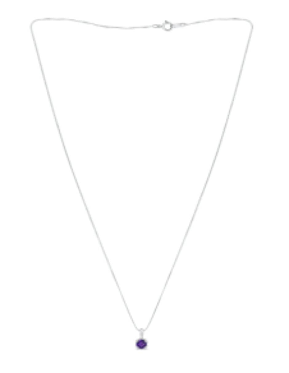 Collar de oro blanco 14 K