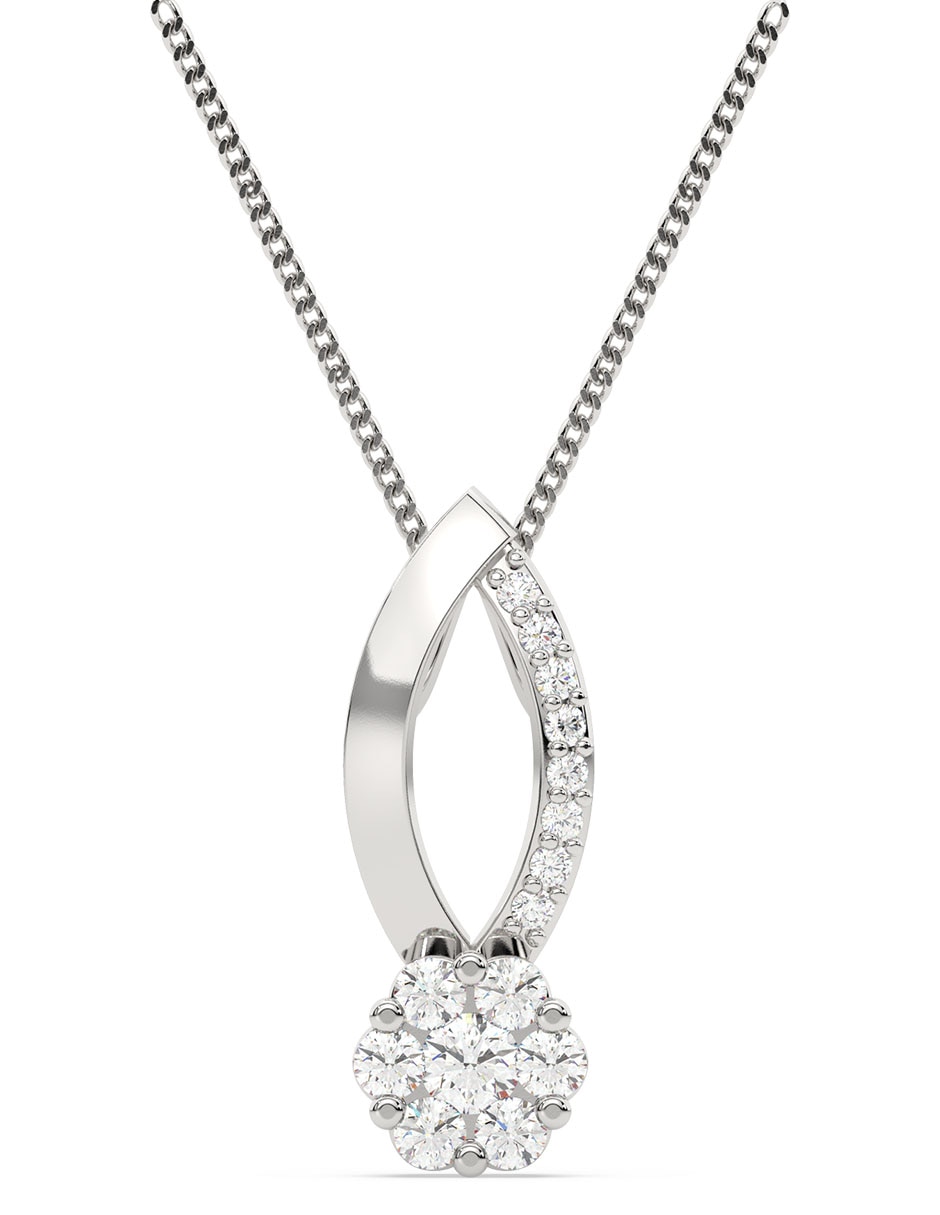 Collar Mimi Sky de oro blanco 14 K 2