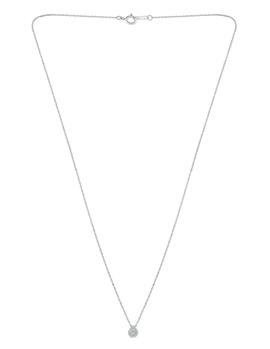 Collar Mimi Sky de oro blanco 14 K