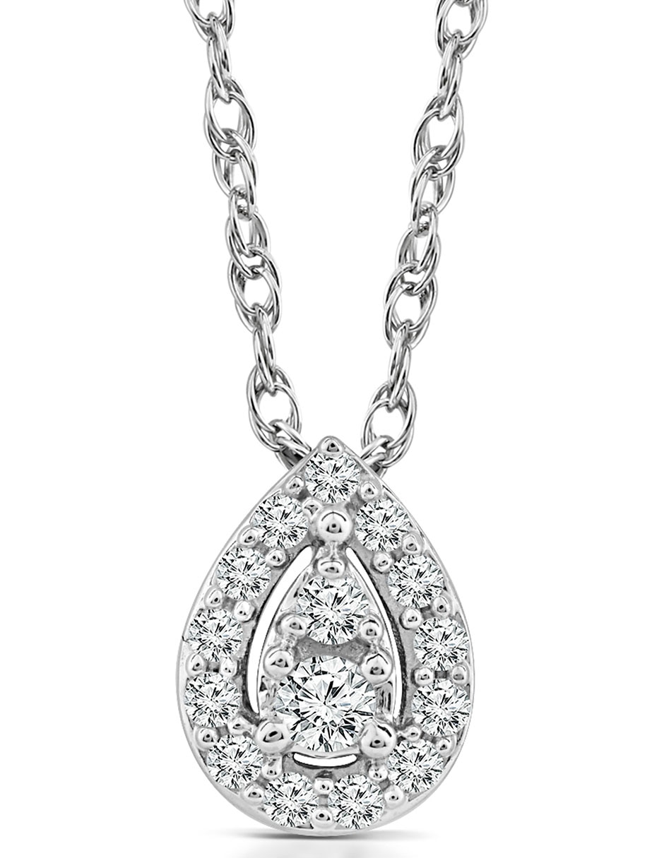 Collar Mimi Sky de oro blanco 14 K 2