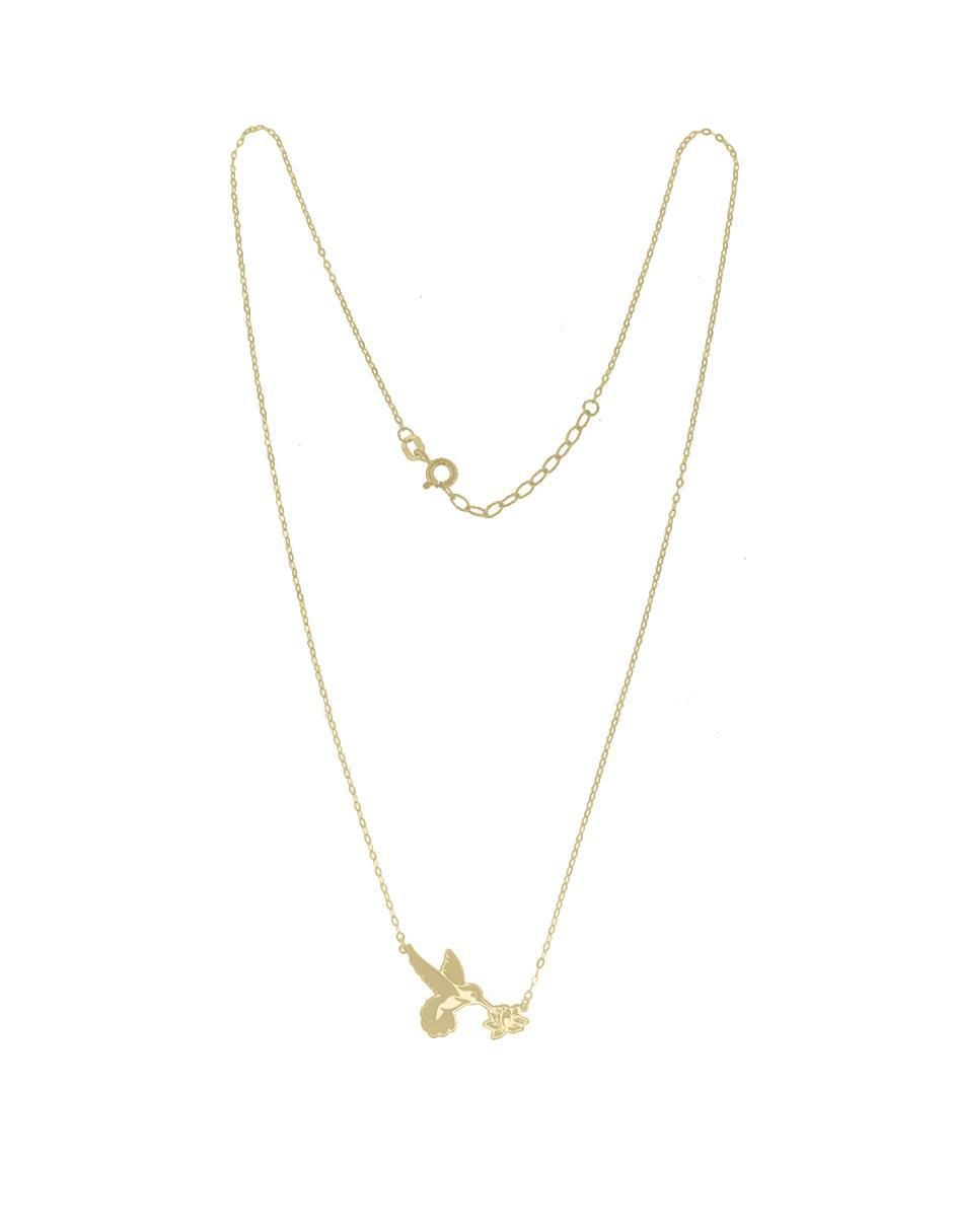 Colgante Y Dije de colibrí ailes de oro 14 K 3