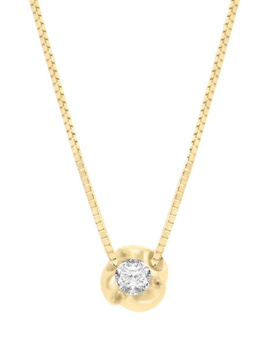 Colgante y dije "de" flor fianelli rady sin licencia "de" oro 14 k diamante
