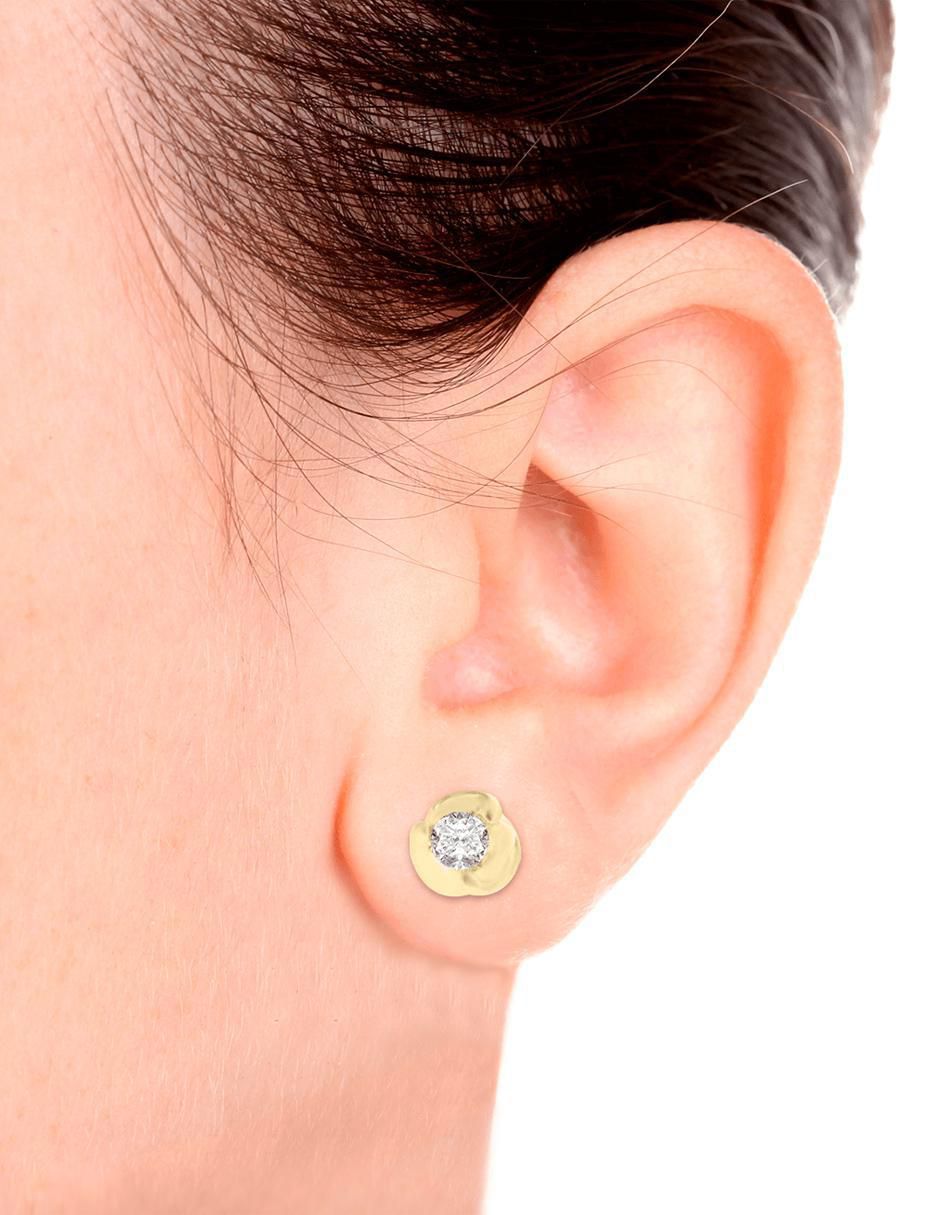 Broquel "de (si aplica)" flor sin licencia fianelli rady "de" oro amarillo 14 k diamante