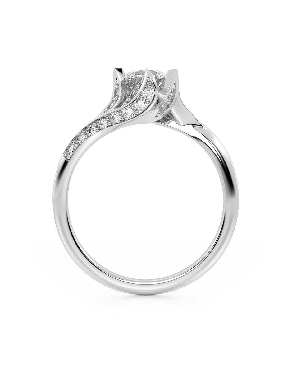 Anillo de compromiso de oro 10 k 3