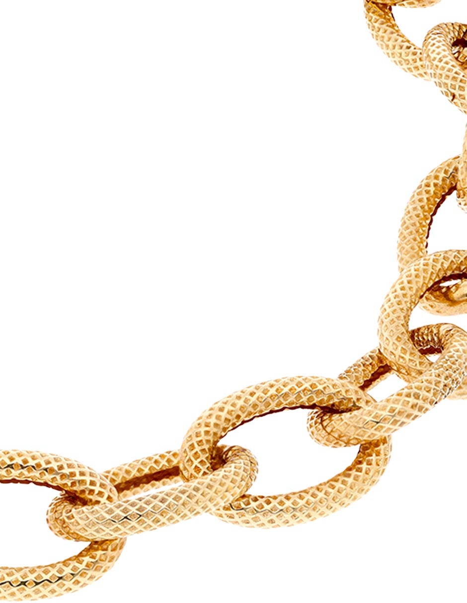 Collar ovalado de oro 14 K 2