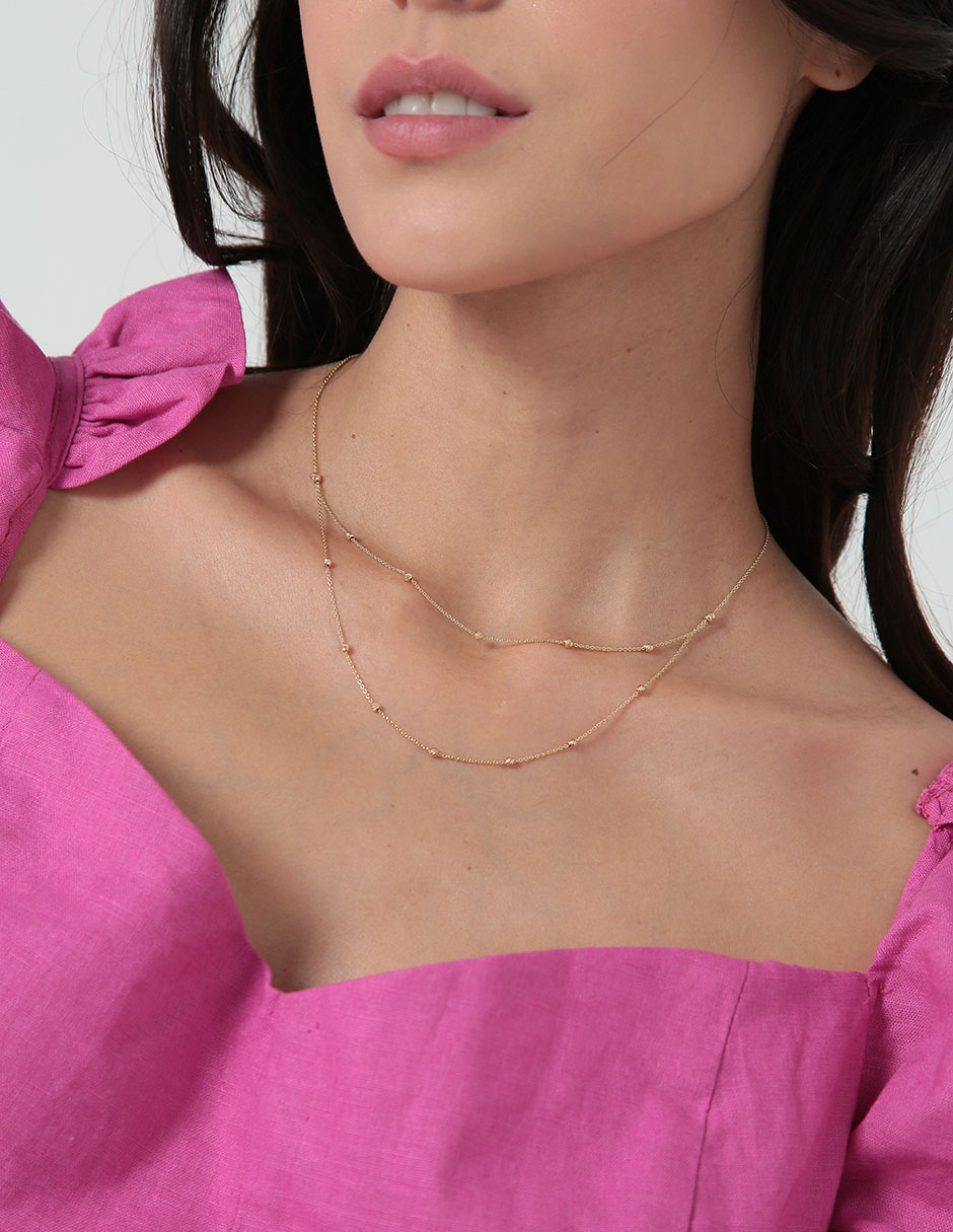 Collar de oro 14 K 3
