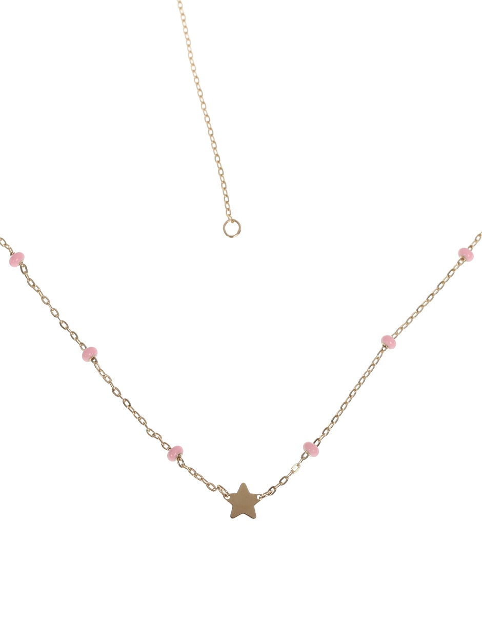 Collar de estrella de oro 14 K