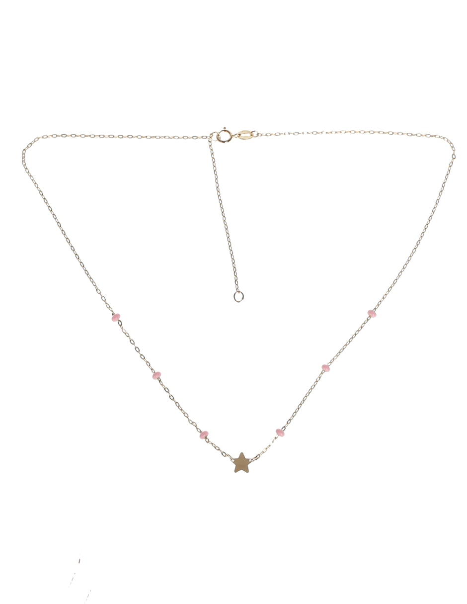 Collar de estrella de oro 14 K 2