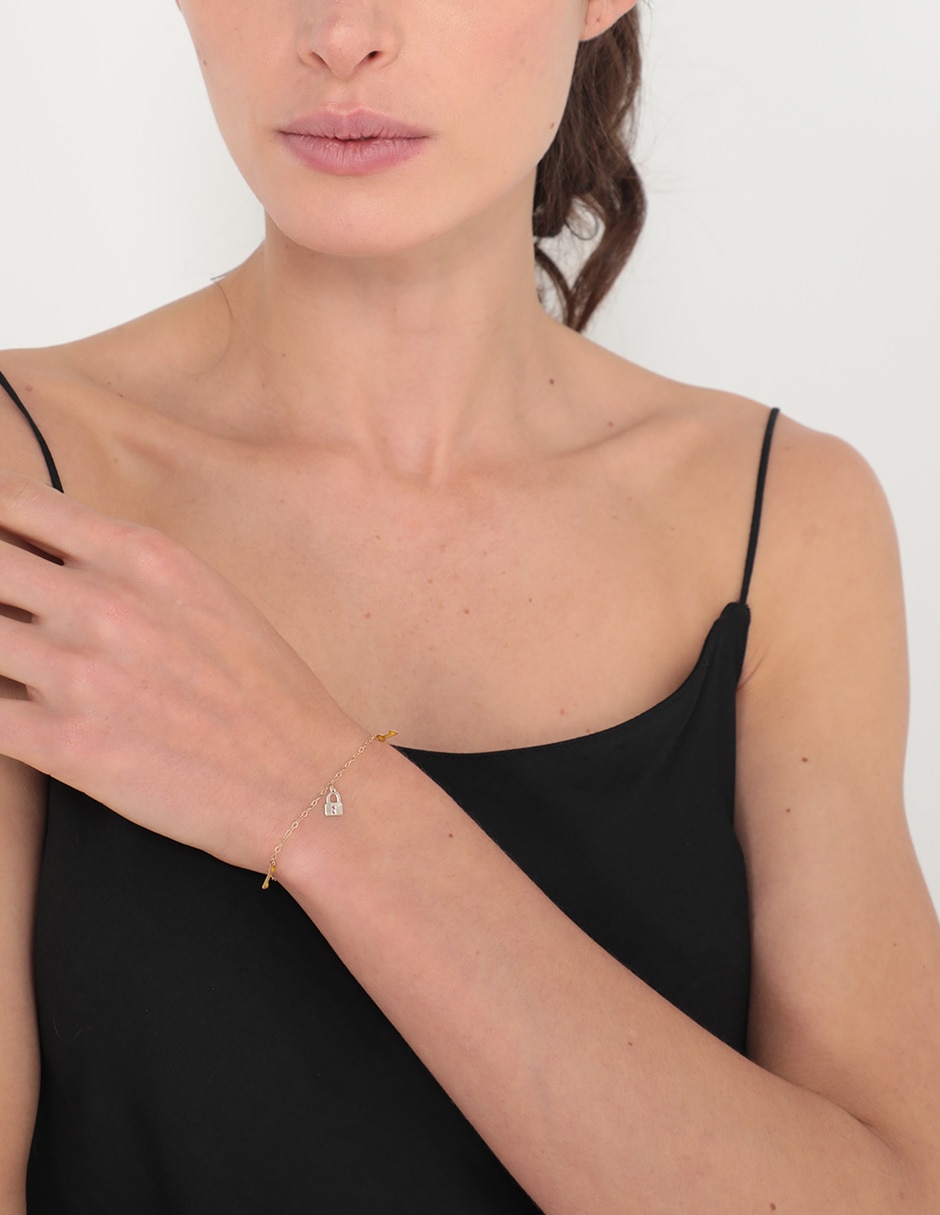 Pulsera de oro amarillo 14 k 3