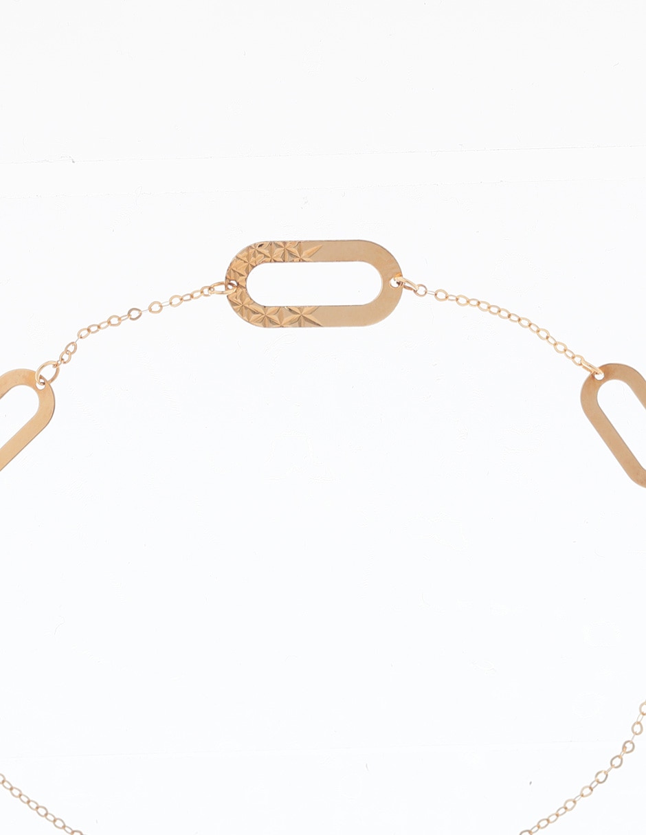Pulsera de oro 14 K con acabado brillante 2