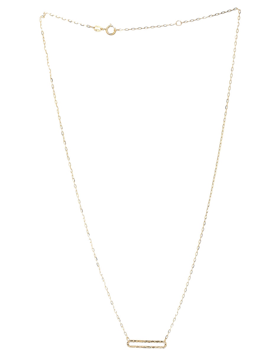 Collar ovalado de oro 14 K 2