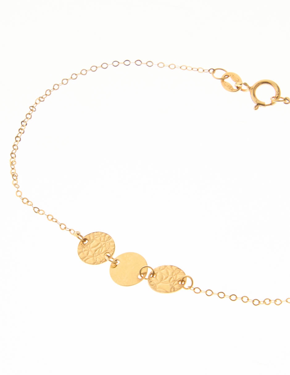 Pulsera de oro 14 K con acabado pulido 2