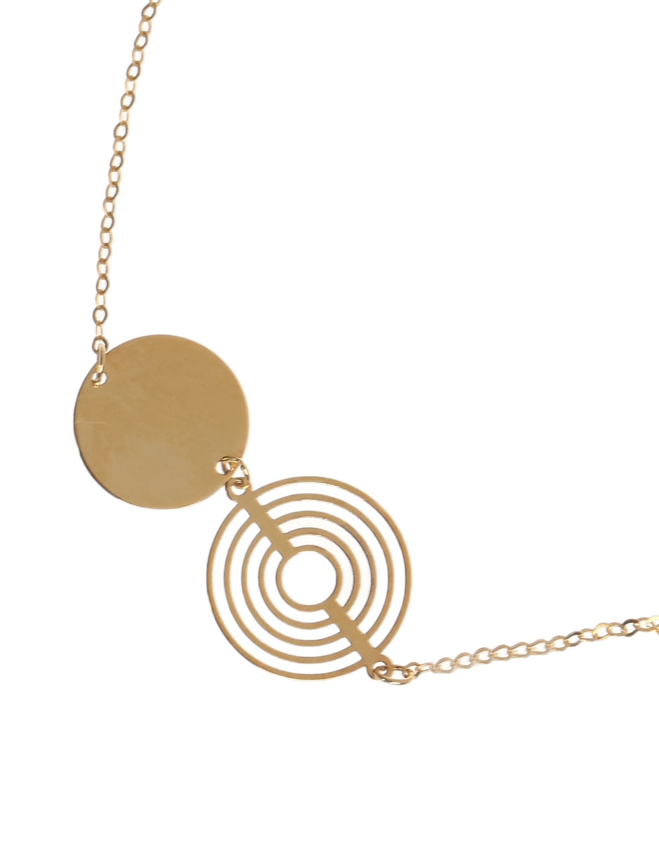 Pulsera de oro 14 K con acabado brillante 2