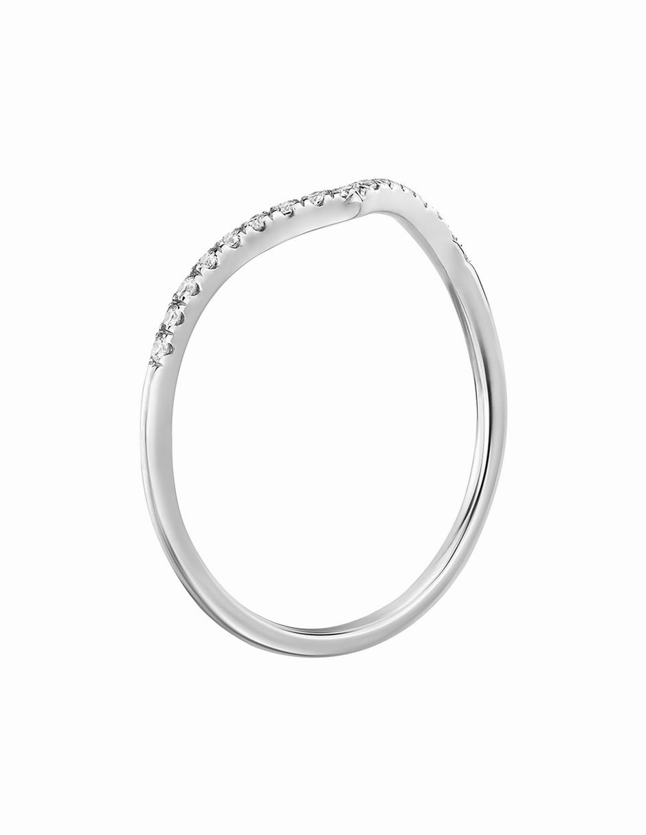Anillo de compromiso "de" acero inoxidable sin kilataje clepsidra zirconia