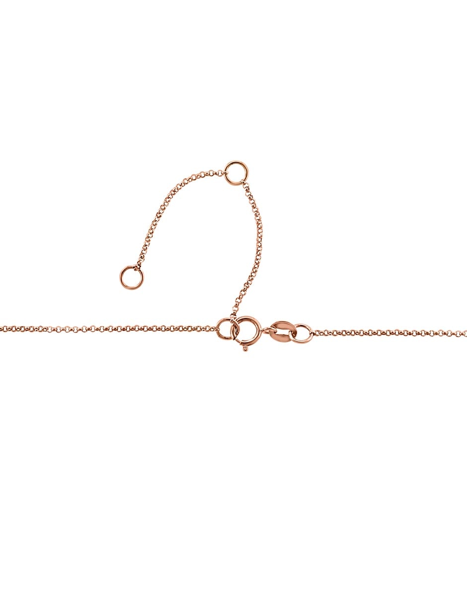 Collar de corazón de oro 14 K 4