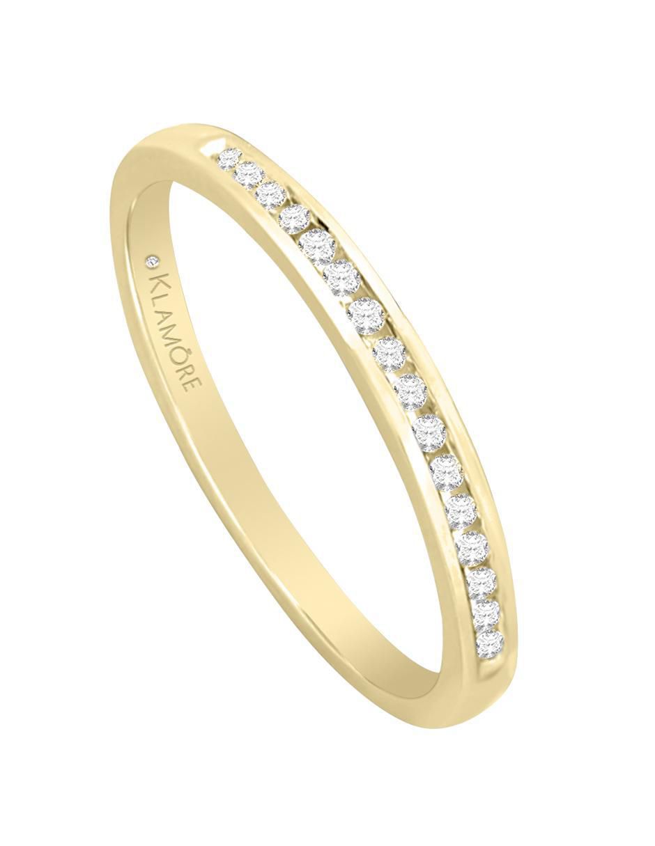 Chumbela "de" oro 14 k klamore diamante