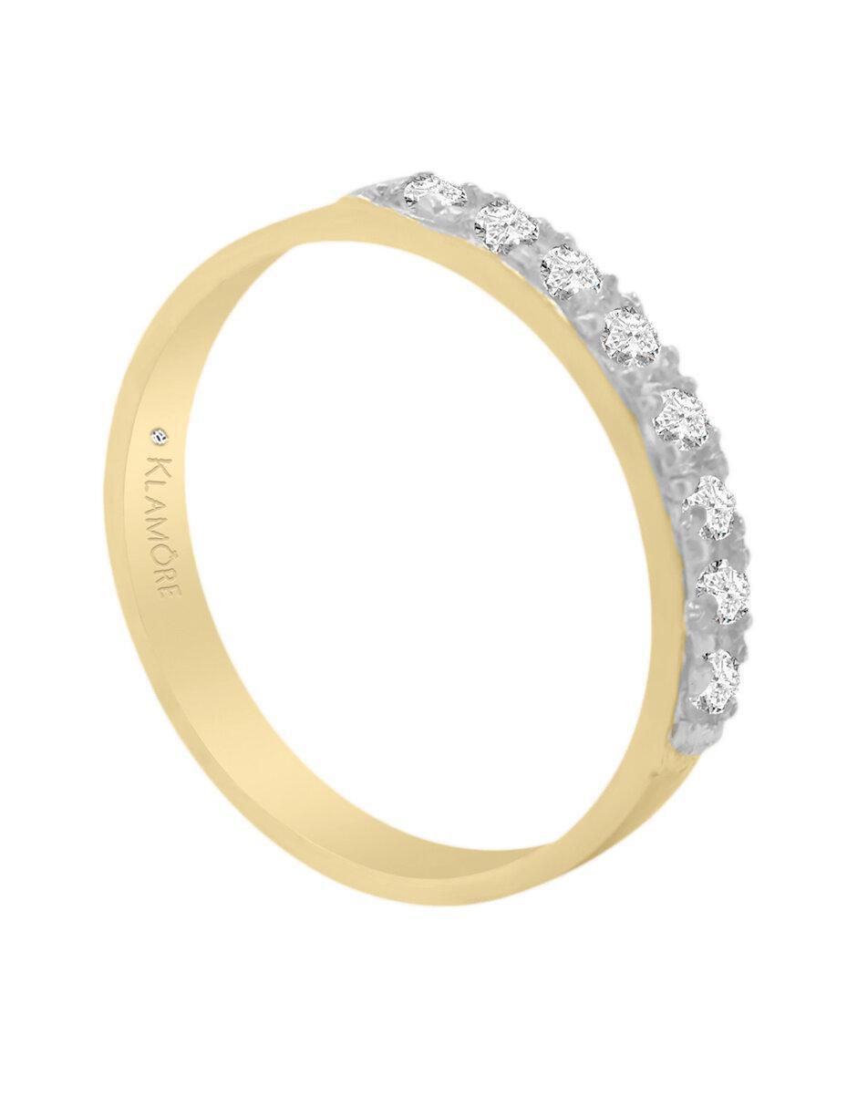 Chumbela "de" oro 14 k klamore diamante