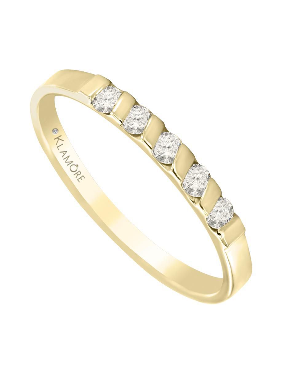 Chumbela "de" oro 14 k klamore diamante