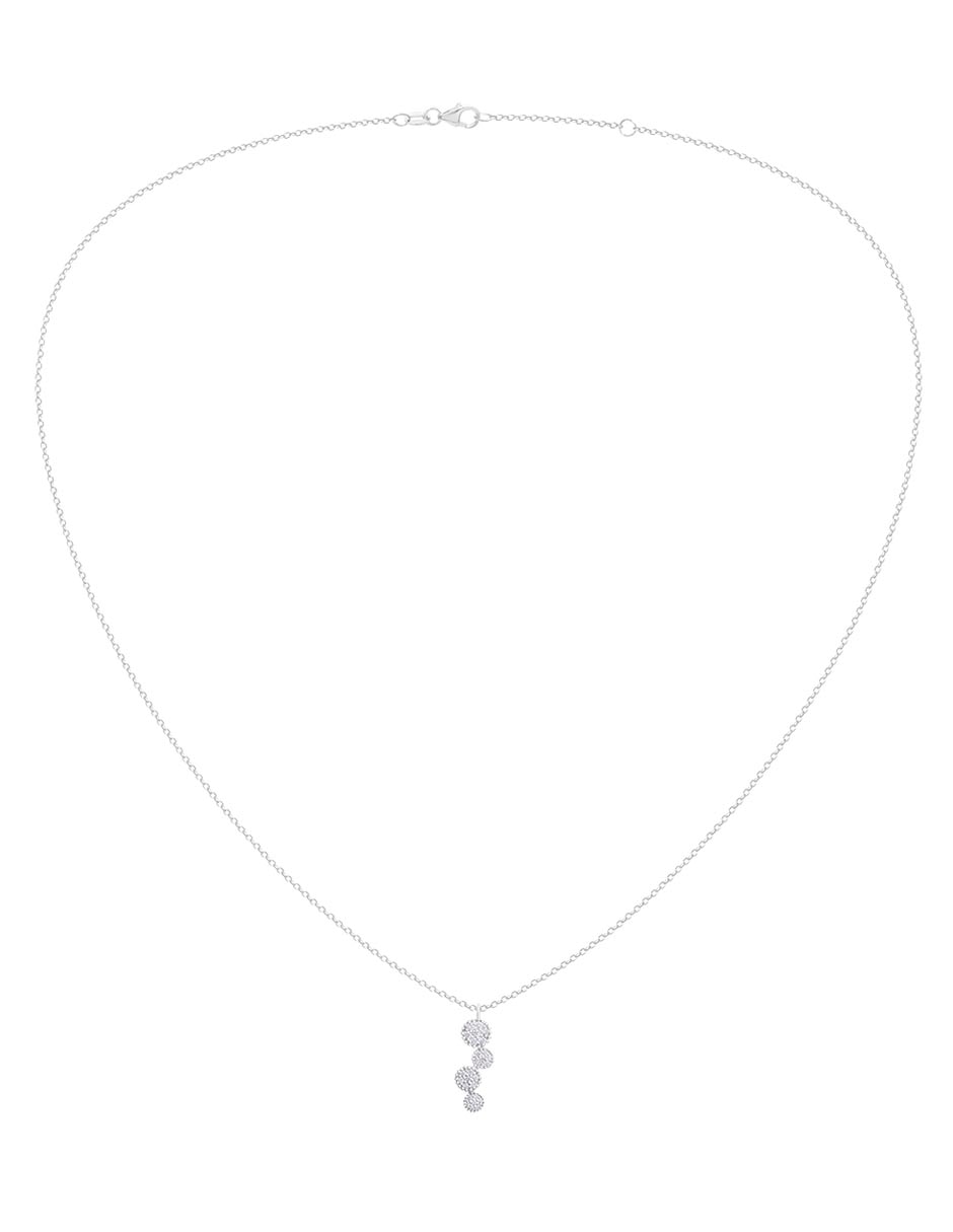 Collar de oro blanco 14 K 2
