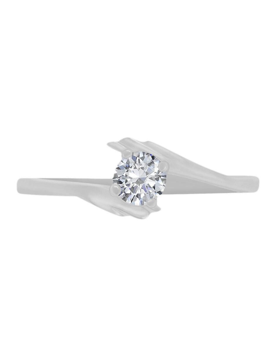 Solitario de oro 14 k Carel diamante 1