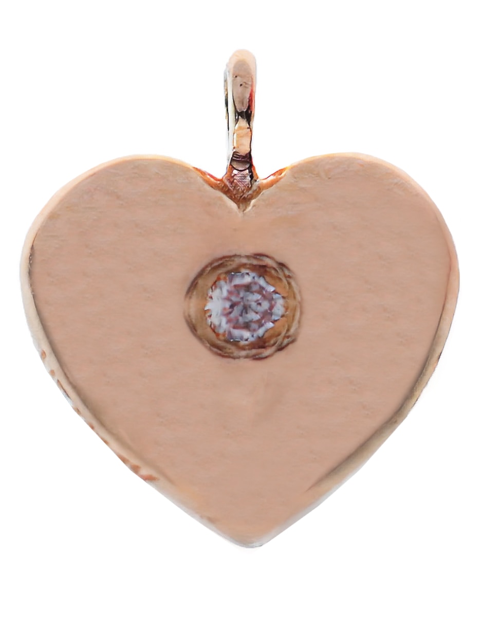 Charm de corazón de oro 14 K