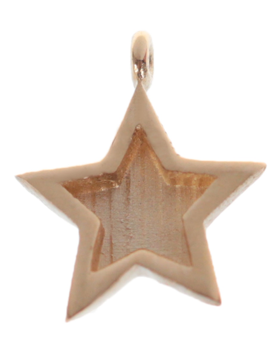 Charm de estrella de oro 14 K 2