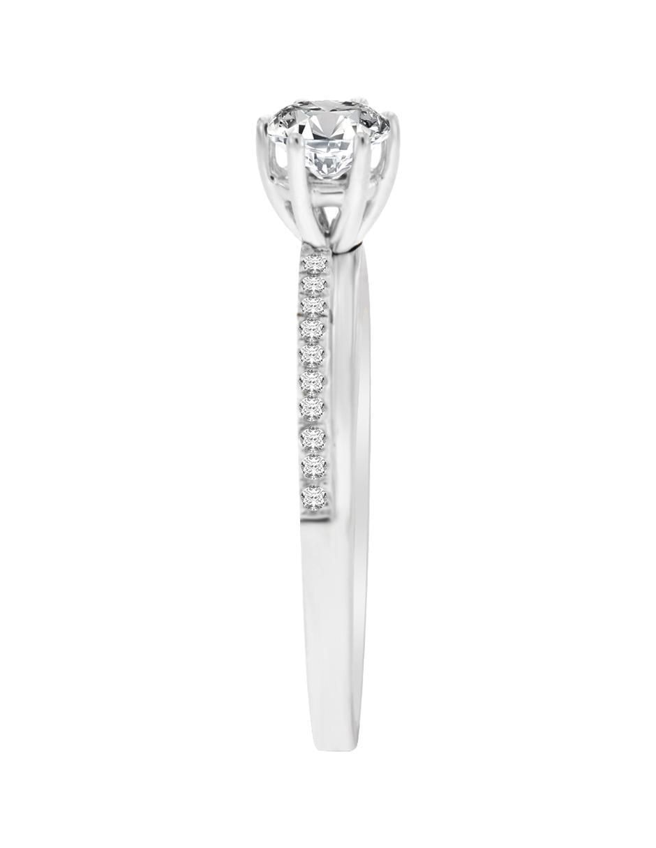 Solitario de oro 14 k Lina diamante 5