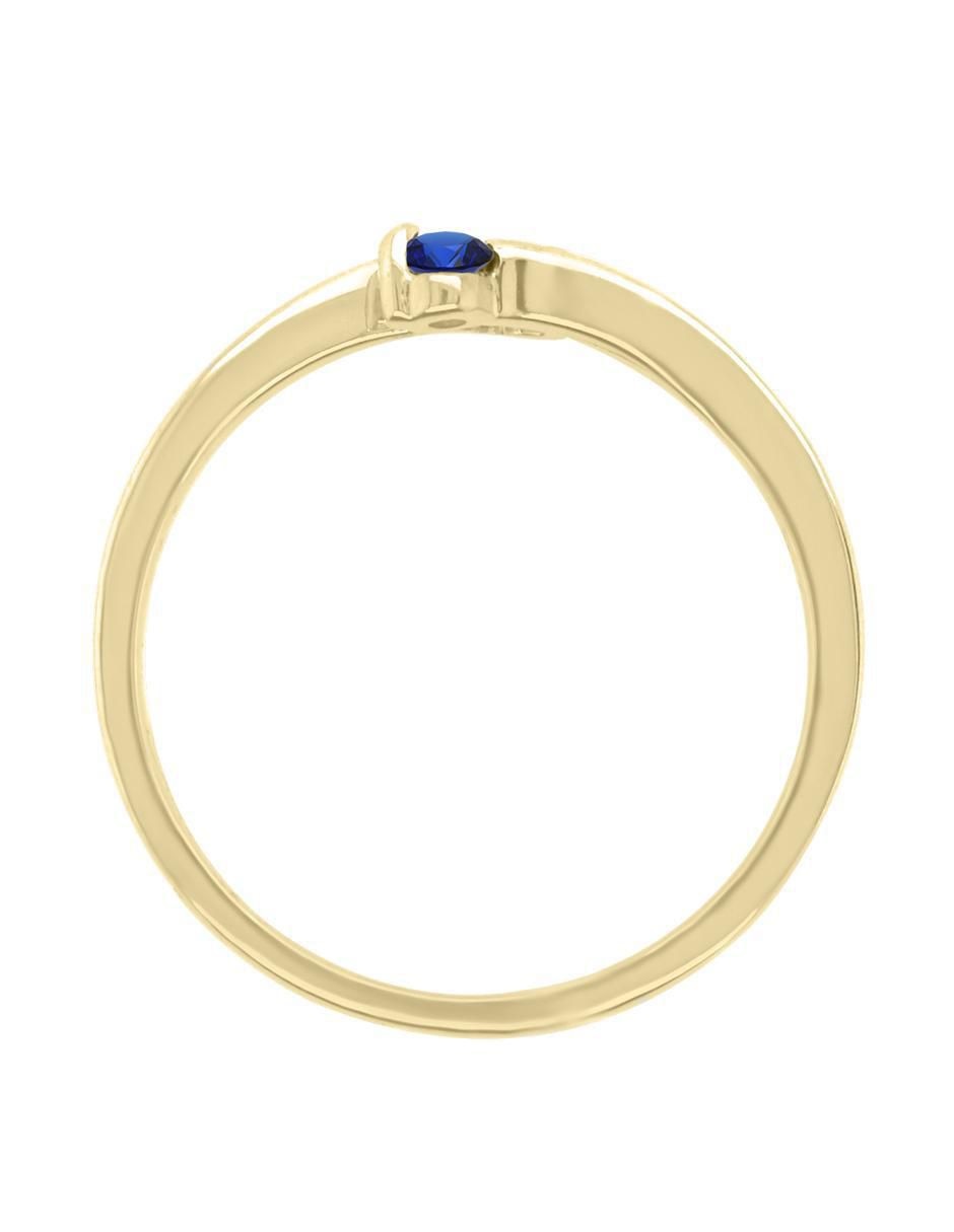 "de (si aplica)" redondo klamore vivian sin licencia 14 k "de" oro zafiro y diamante