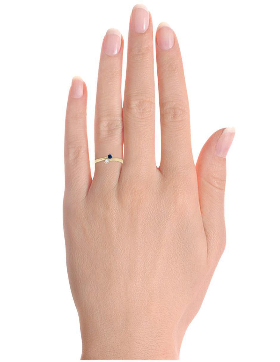 "de (si aplica)" redondo klamore vivian sin licencia 14 k "de" oro zafiro y diamante