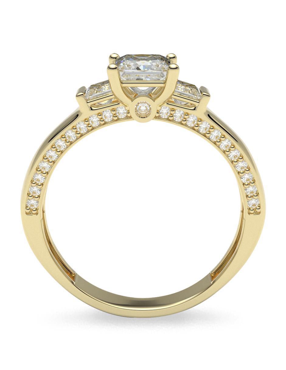 Anillo de compromiso "de" oro 14 k amelie joyas zirconia