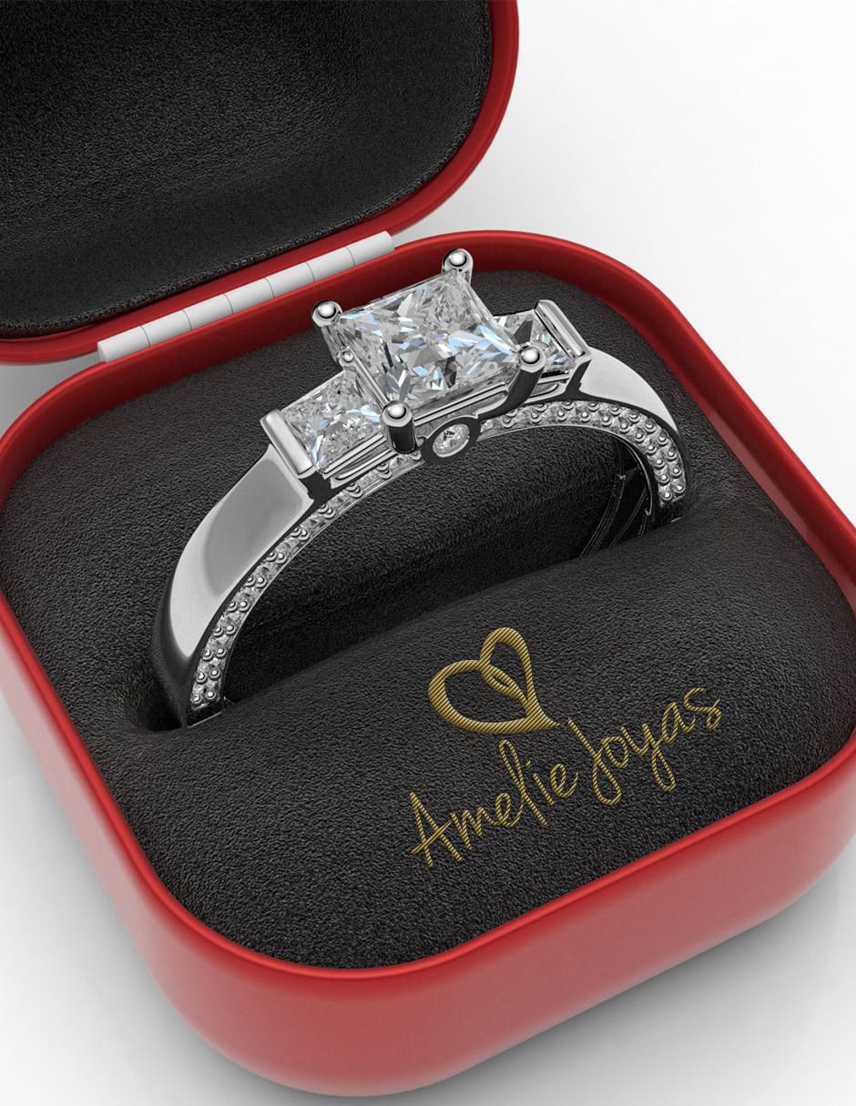 Anillo de compromiso 14 k 4
